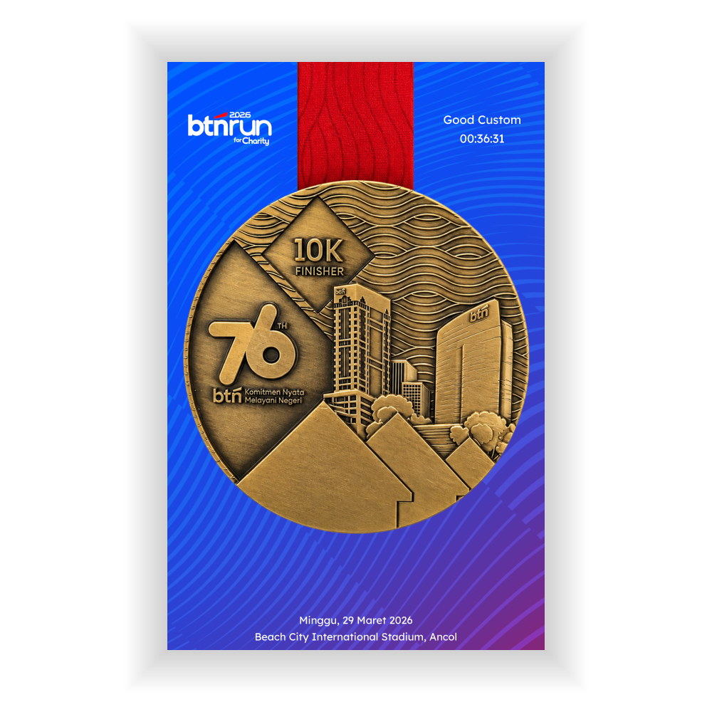 Good Custom Medal Frame BTN Run 2026